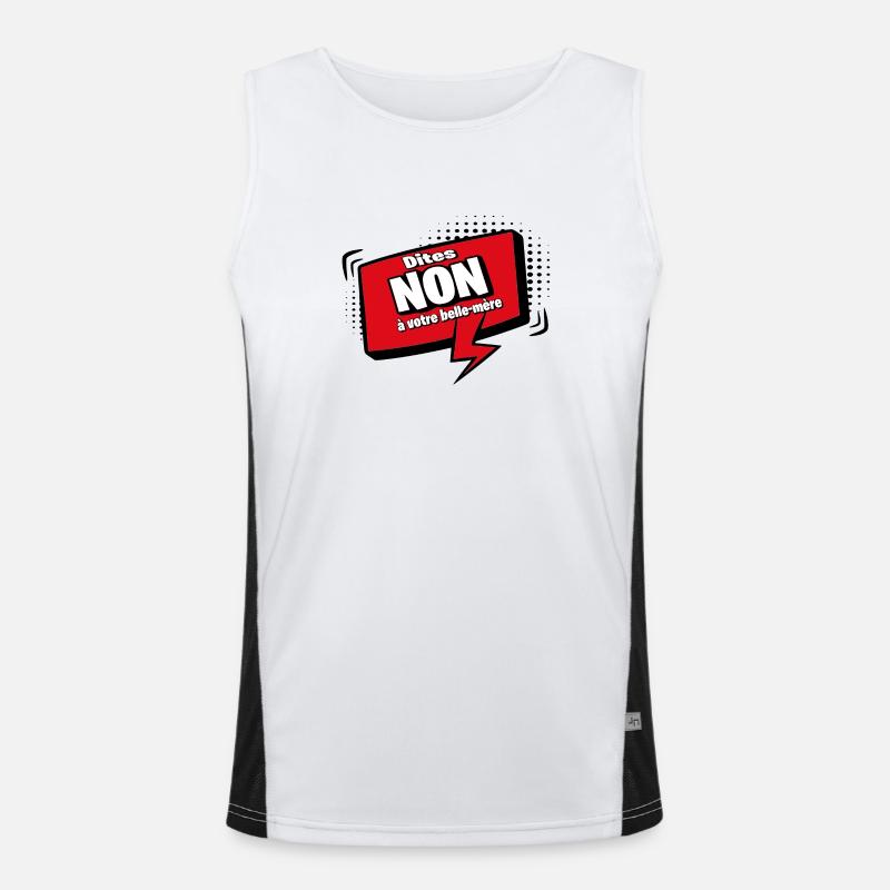 Sag nein zu deiner Schwiegermutter Funktionelles Kontrast-Tank Top für Männer 