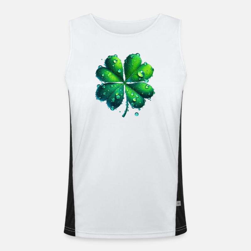 Four-leaf clover Men's Functional Contrast Tank Top 