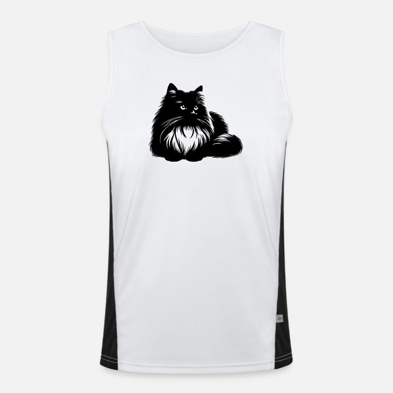 Ragdoll Katze Funktionelles Kontrast-Tank Top für Männer 