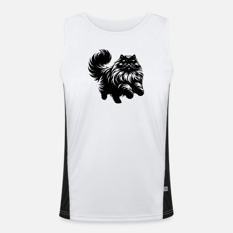 Perserkatze - Perser Funktionelles Kontrast-Tank Top für Männer 