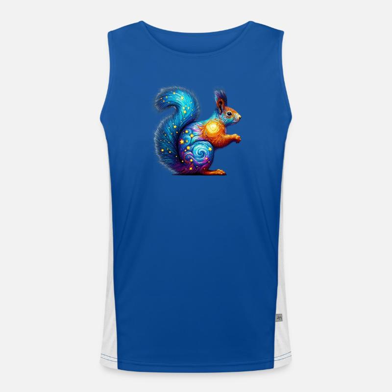 Eichhörnchen Funktionelles Kontrast-Tank Top für Männer 