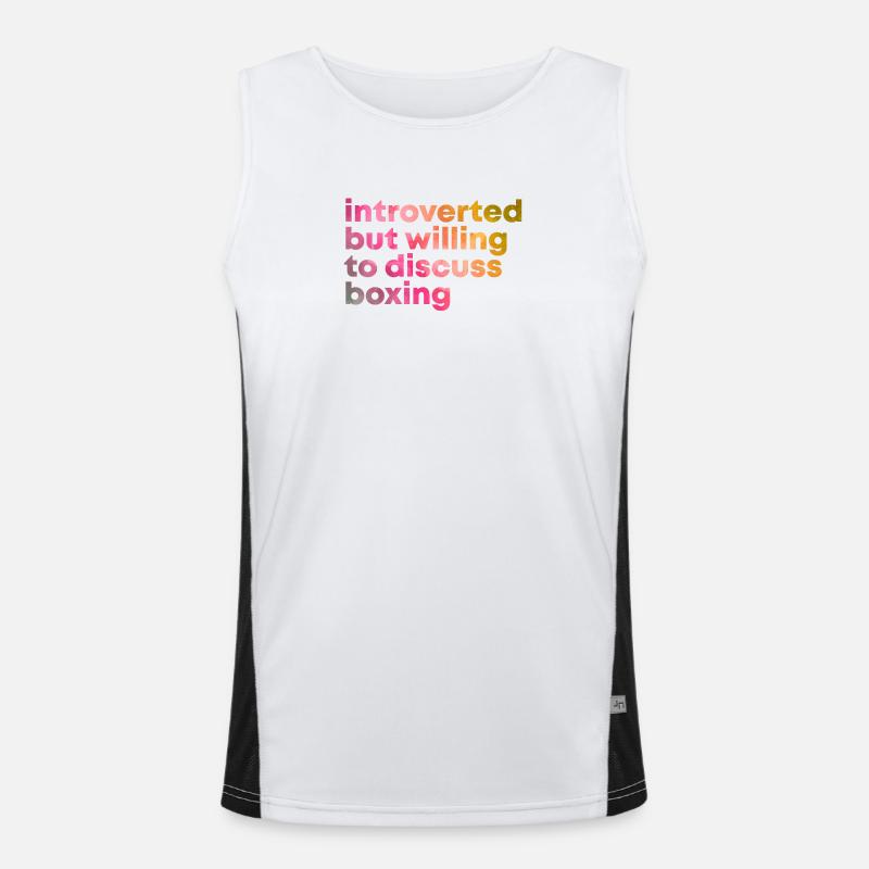 Boxen Funktionelles Kontrast-Tank Top für Männer 