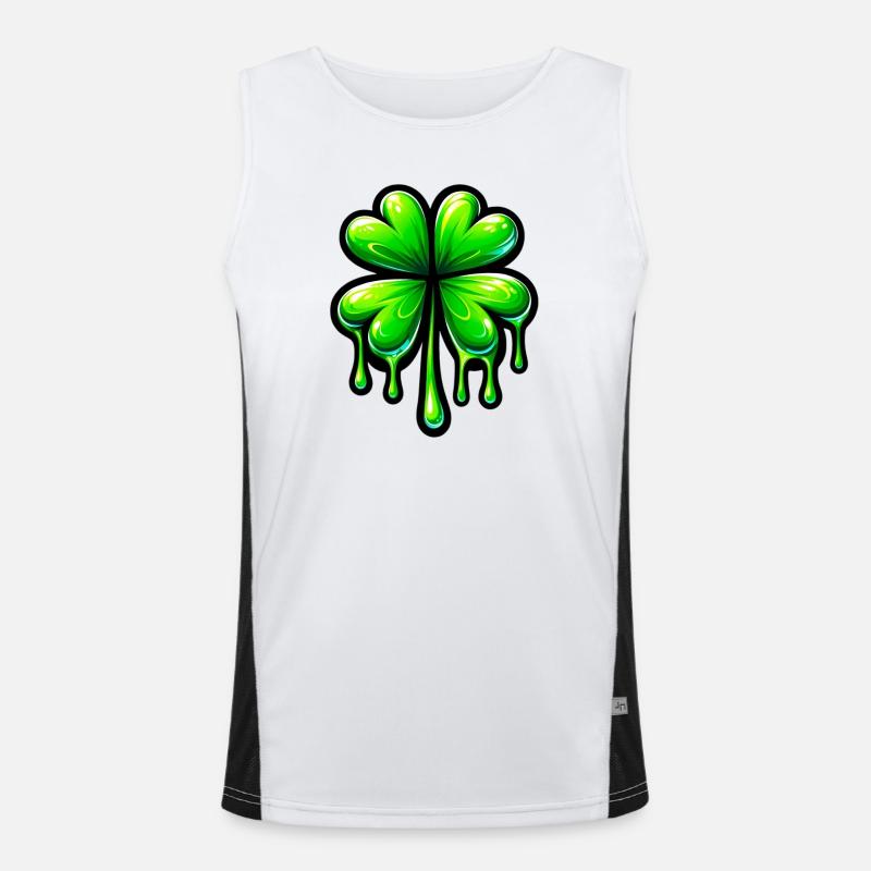Four-leaf clover Men's Functional Contrast Tank Top 