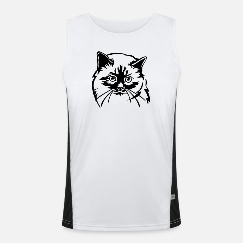 Chat birman Débardeur respirant contrasté Homme 