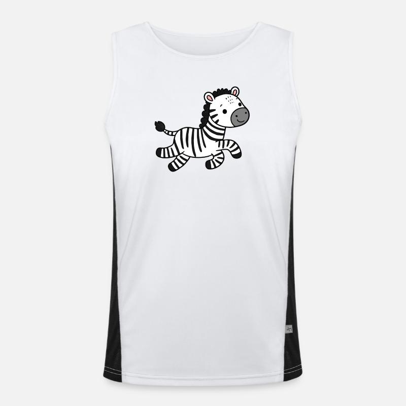 Zebra Men's Functional Contrast Tank Top 