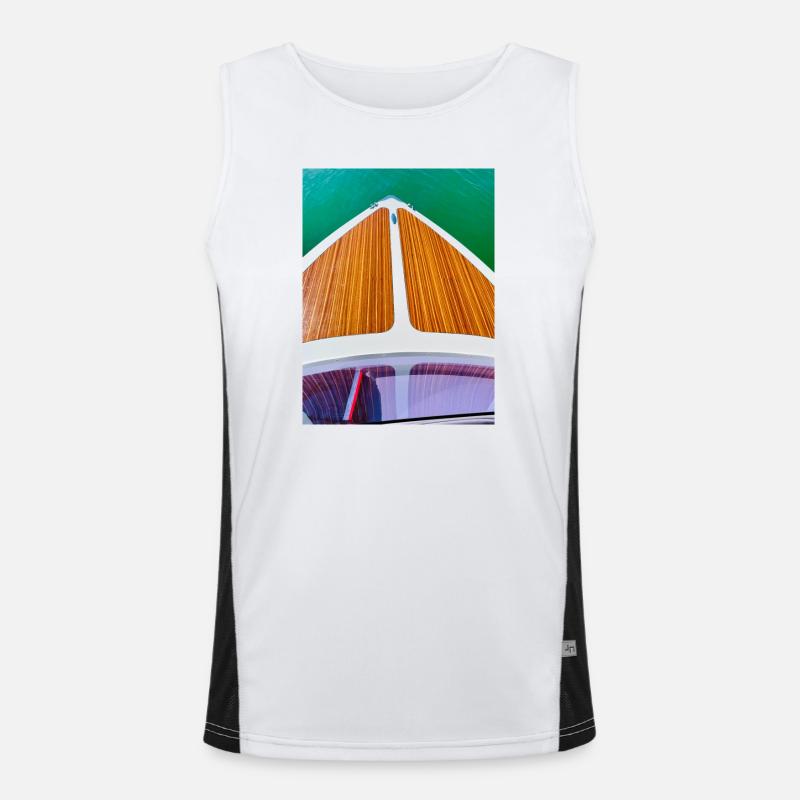 Motorboot Funktionelles Kontrast-Tank Top für Männer 