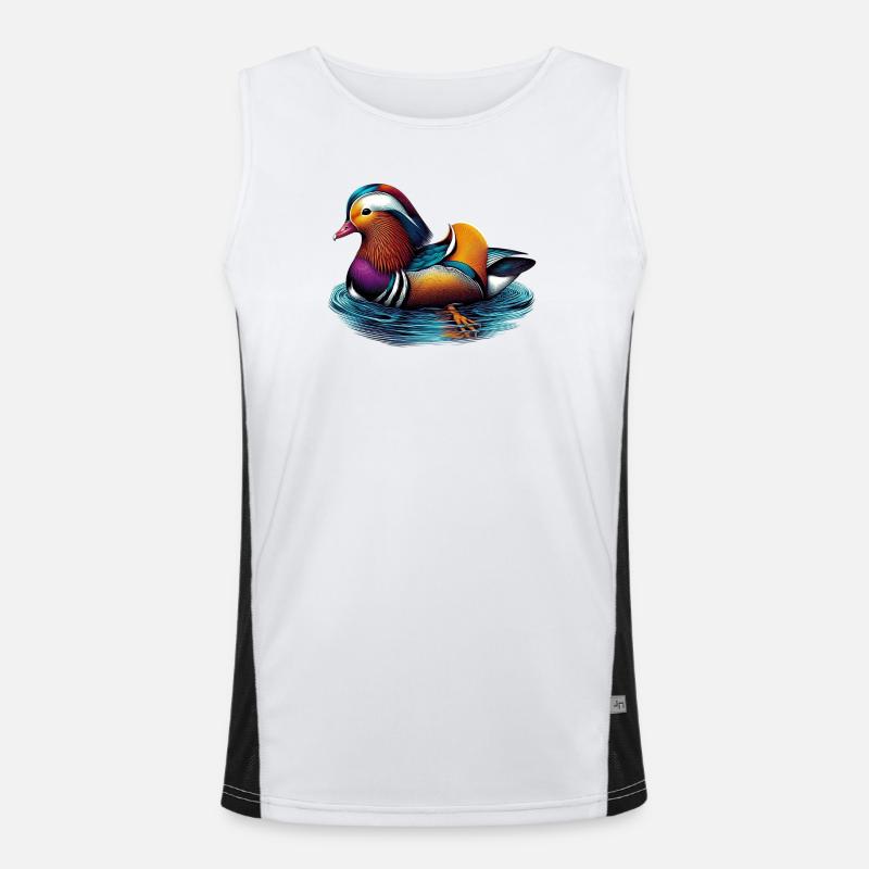 Mandarin duck Men's Functional Contrast Tank Top 