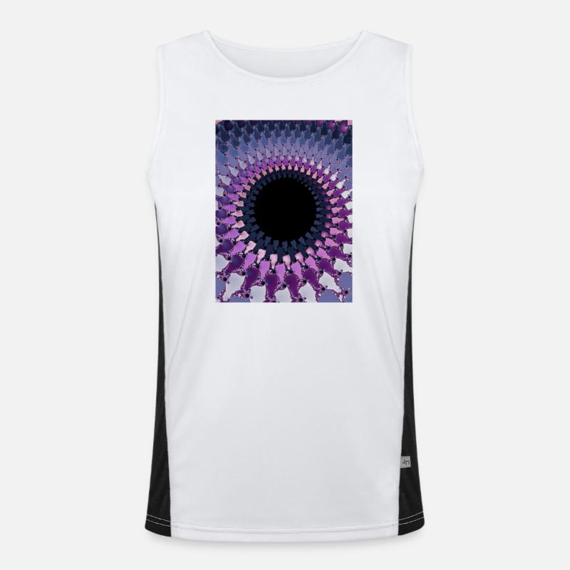 Abstrait Débardeur respirant contrasté Homme 