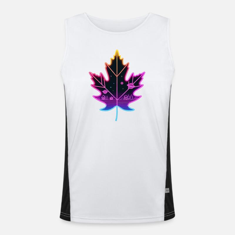 Maple leaf Men's Functional Contrast Tank Top 