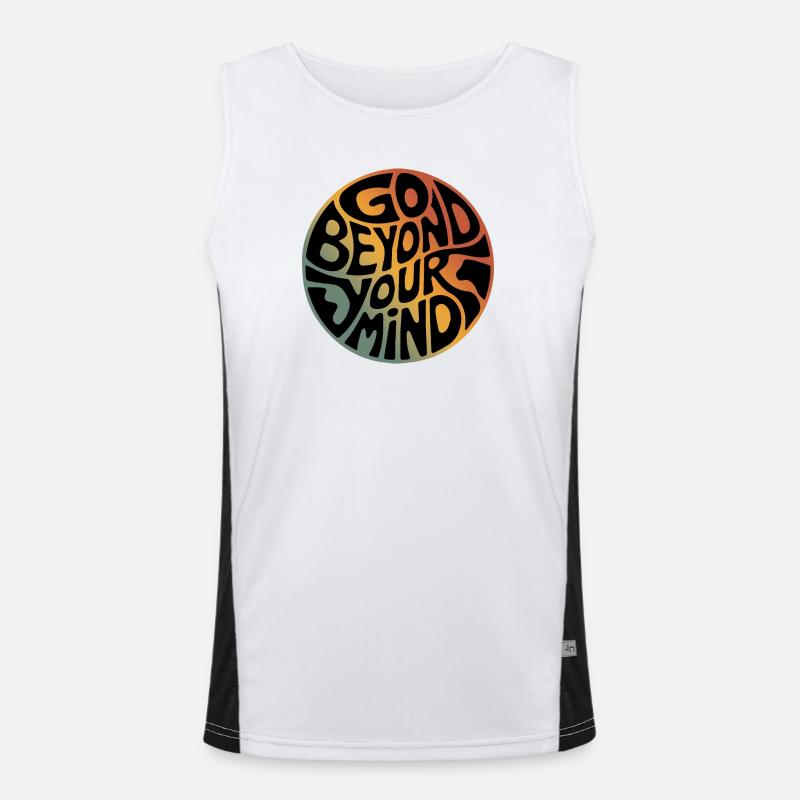 Go Beyond Your Mind Men's Functional Contrast Tank Top 