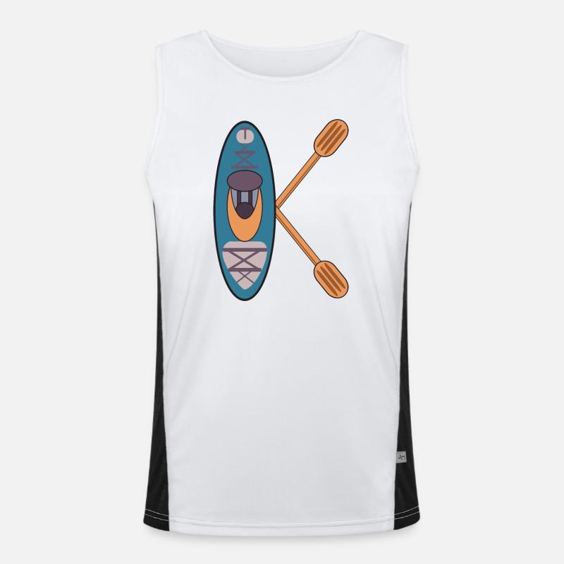 LETTER K - NAME KAYAKER KAYAK Men's Functional Contrast Tank Top 