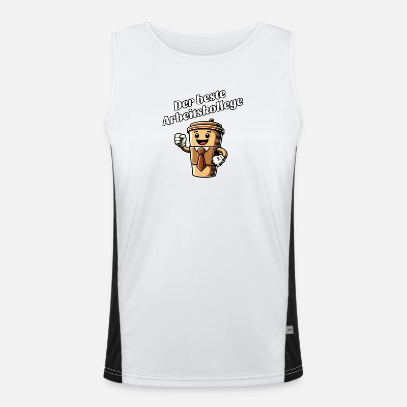 Bester Arbeitskollege Funktionelles Kontrast-Tank Top für Männer 