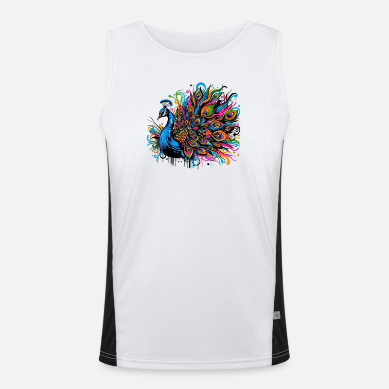 Peacock Men's Functional Contrast Tank Top 