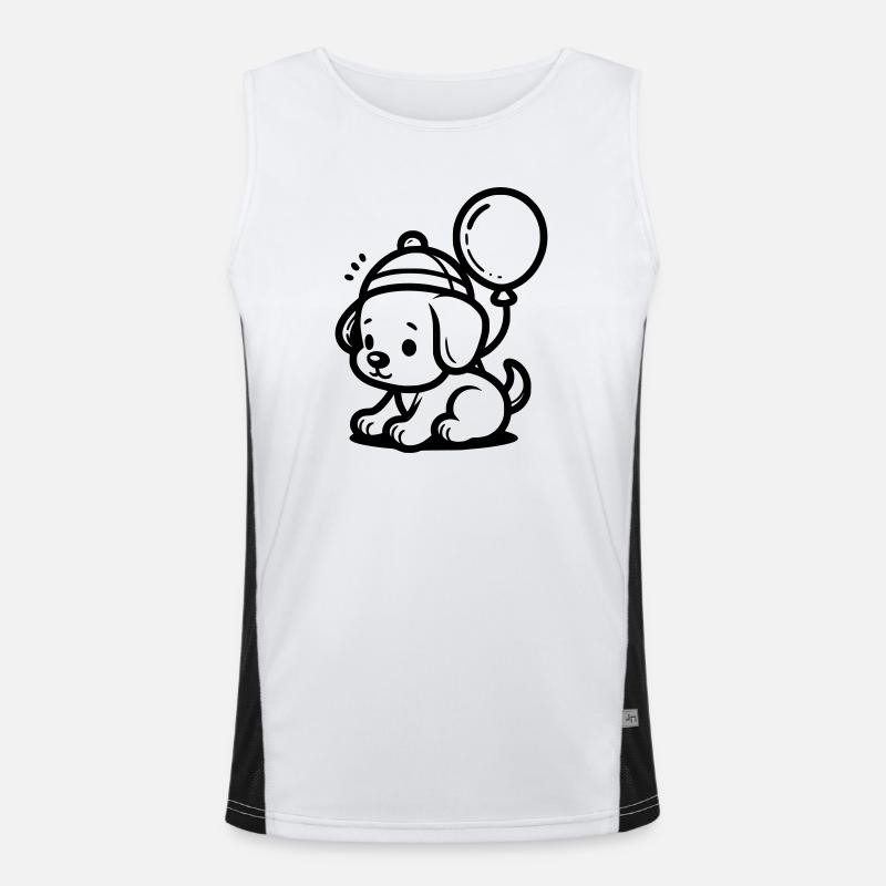 Chiot Débardeur respirant contrasté Homme 