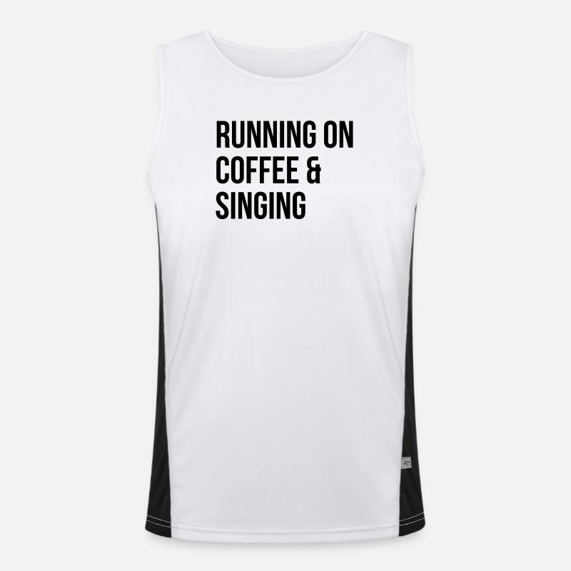 Gesang Funktionelles Kontrast-Tank Top für Männer 