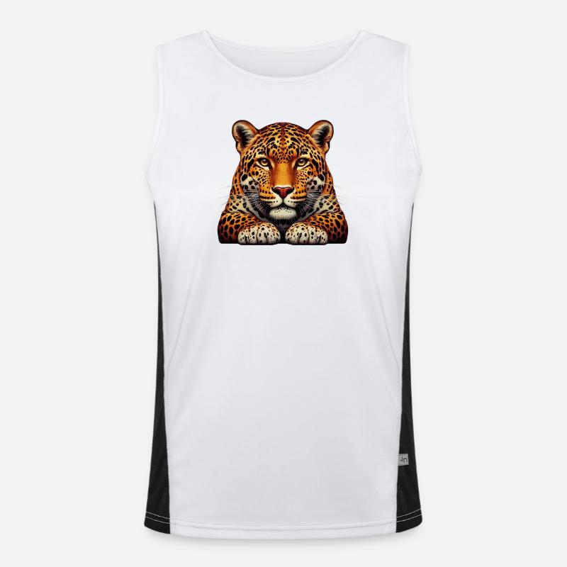 Leopard Men's Functional Contrast Tank Top 