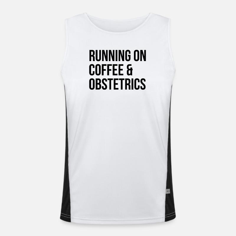 Geburtshilfe Funktionelles Kontrast-Tank Top für Männer 