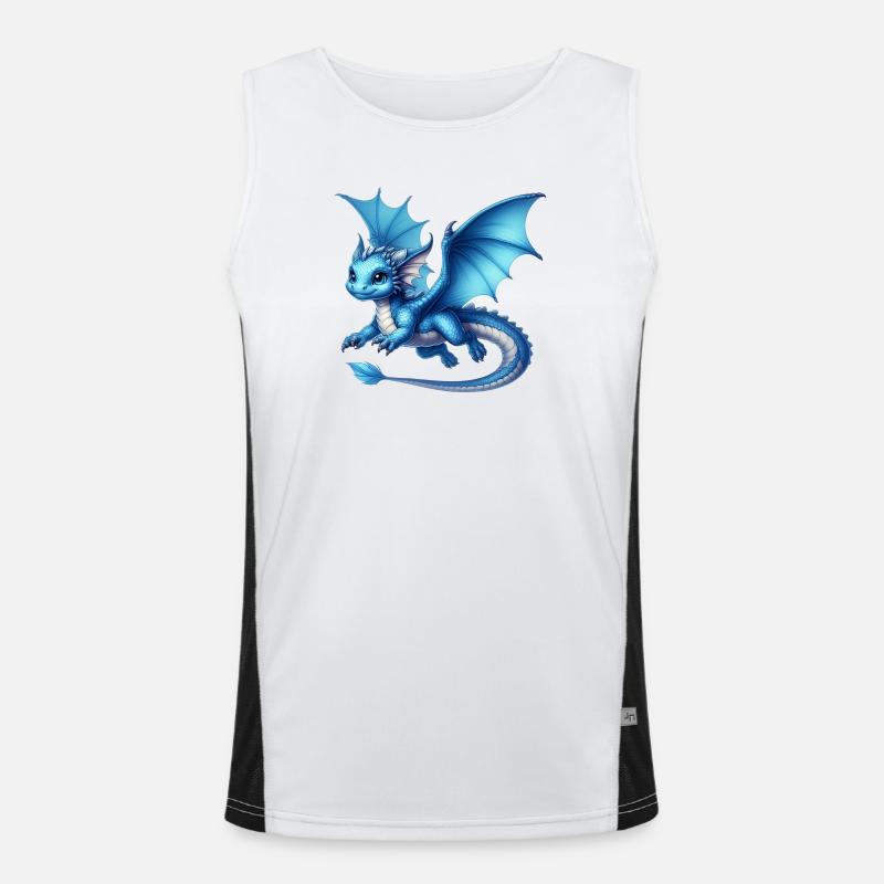 Drache Funktionelles Kontrast-Tank Top für Männer 