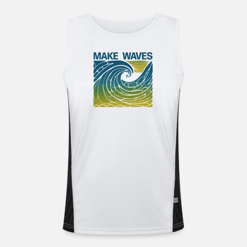 Faites des vagues Débardeur respirant contrasté Homme 