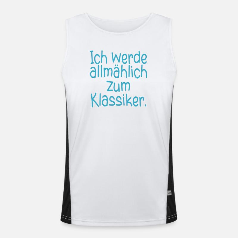 GEBURTSTAG KLASSIKER WERDEN Funktionelles Kontrast-Tank Top für Männer 