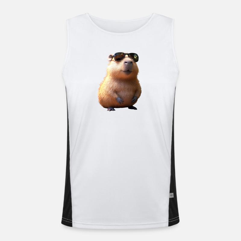 Capybara Be Capy Capybara Drôle Capybara Débardeur respirant contrasté Homme 