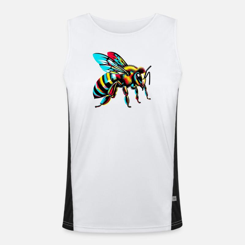 Bee Men's Functional Contrast Tank Top 