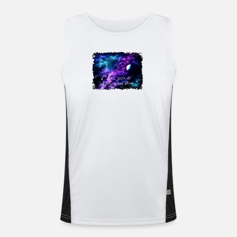 Vache de l’espace mangeuse de planète Débardeur respirant contrasté Homme 