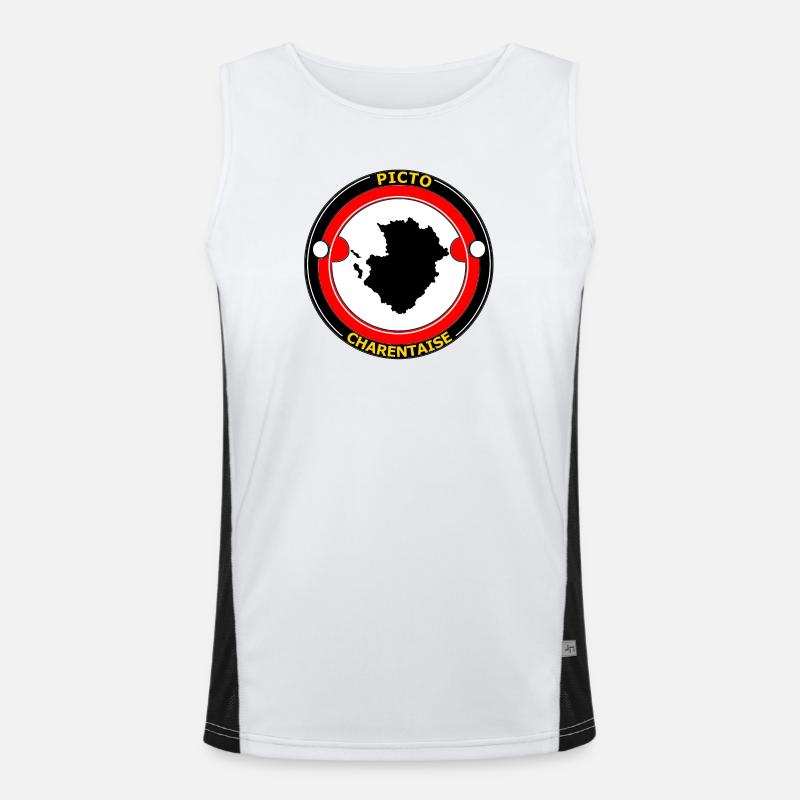 Piktogramm Charentaise Funktionelles Kontrast-Tank Top für Männer 