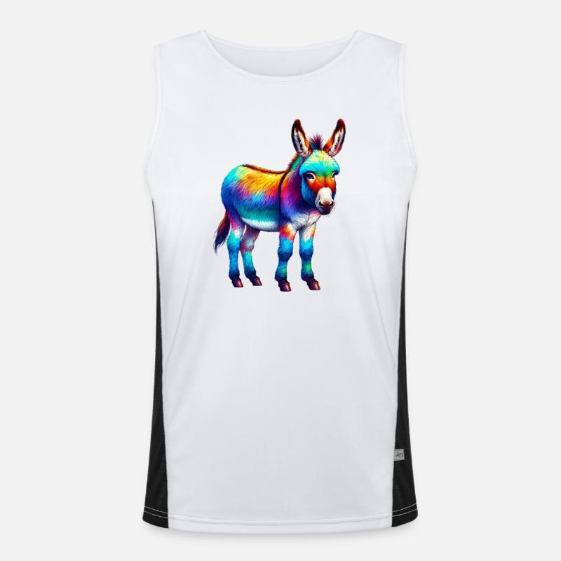 Esel-Maultier Funktionelles Kontrast-Tank Top für Männer 