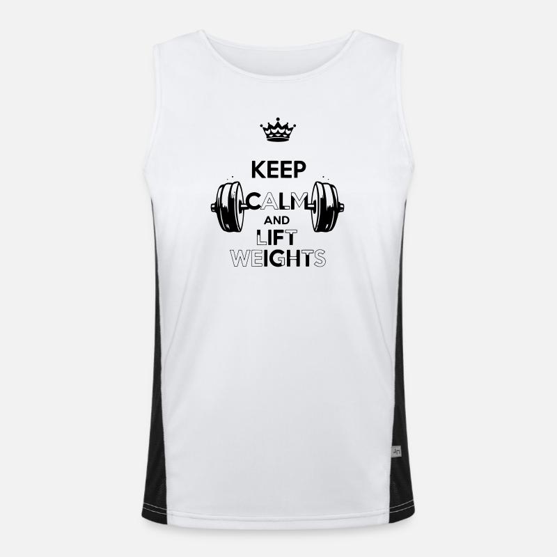 Keep Calm Men's Functional Contrast Tank Top 