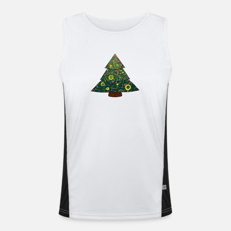 Cannes de Noël Mandala Débardeur respirant contrasté Homme 