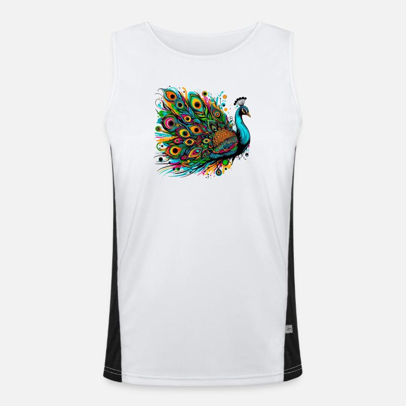 Peacock Men's Functional Contrast Tank Top 