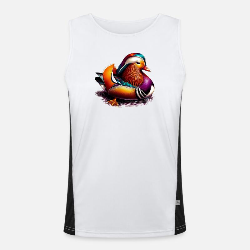 Mandarin duck Men's Functional Contrast Tank Top 