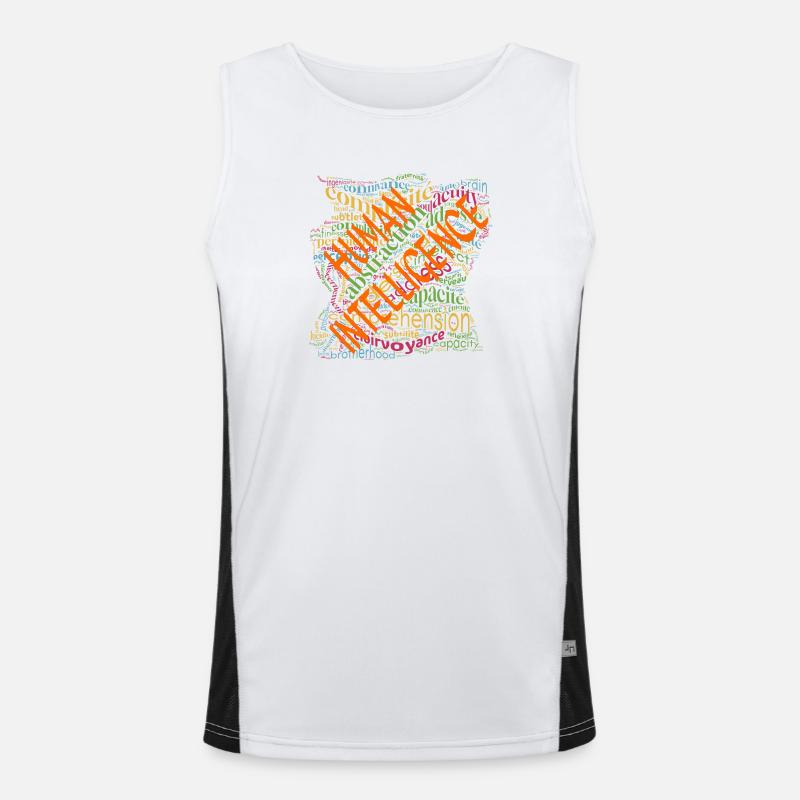 Human Intelligence Cloud Men's Functional Contrast Tank Top 