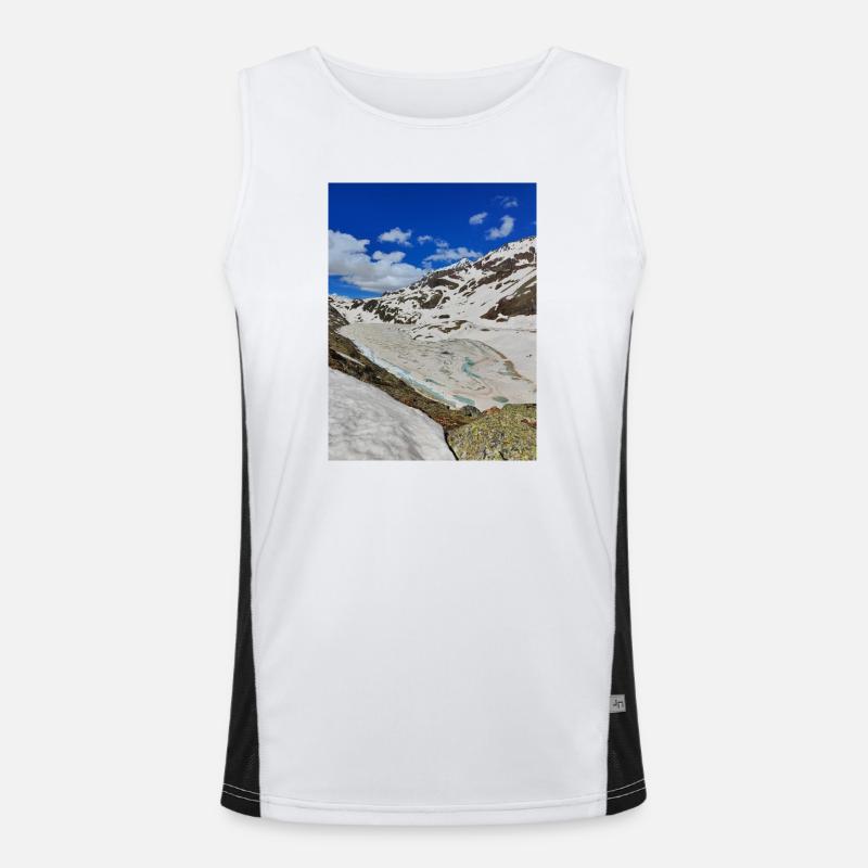 Lac Blanc Juni 2024 Funktionelles Kontrast-Tank Top für Männer 