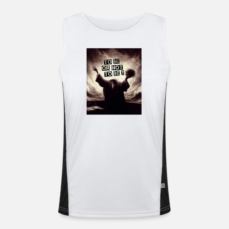 Sein oder nicht sein? Funktionelles Kontrast-Tank Top für Männer 