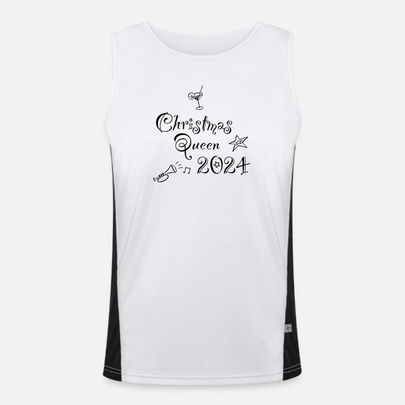 christmas queen 2024 Funktionelles Kontrast-Tank Top für Männer 