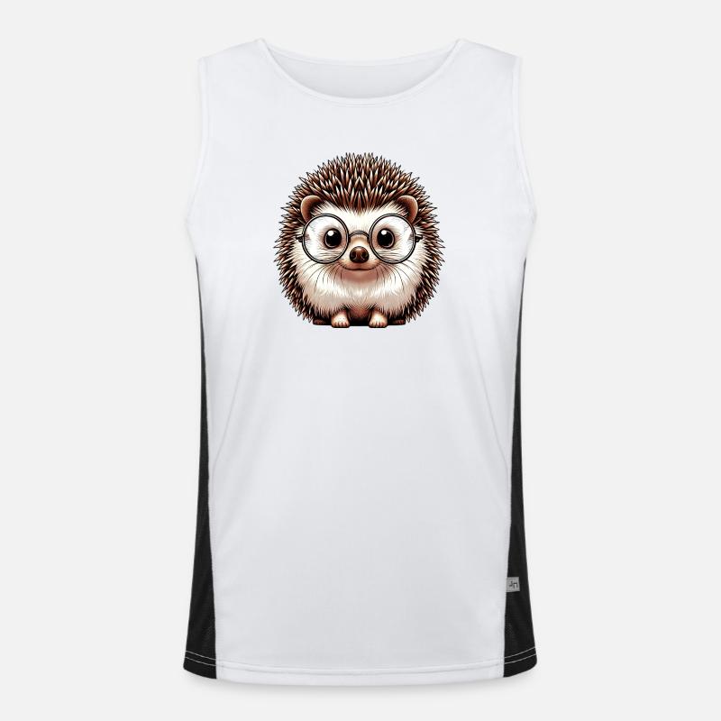 Igel Funktionelles Kontrast-Tank Top für Männer 