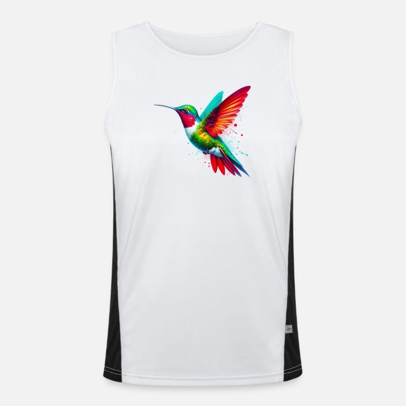 Kolibri Funktionelles Kontrast-Tank Top für Männer 