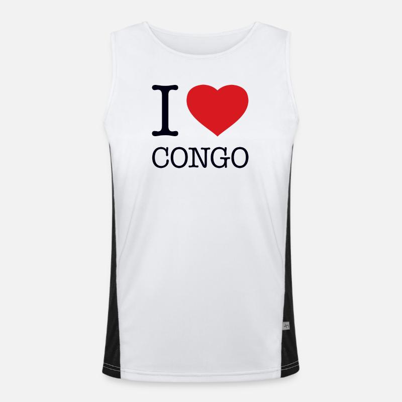 J’ADORE LE CONGO Débardeur respirant contrasté Homme 