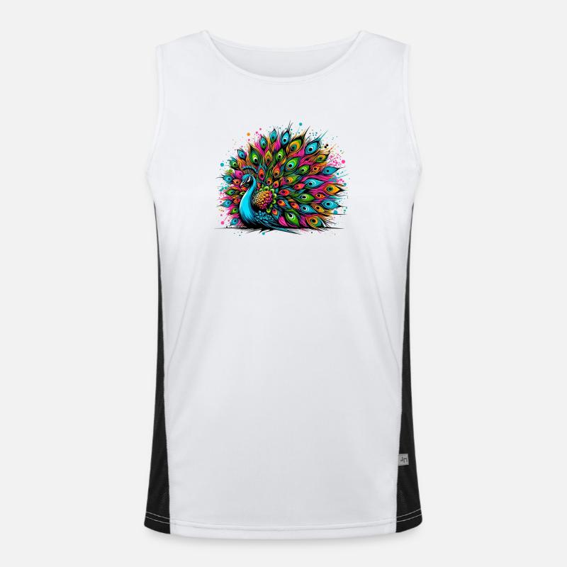 Peacock Men's Functional Contrast Tank Top 