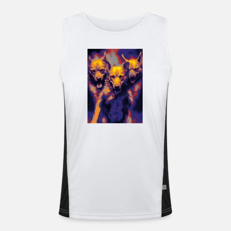 Cerberus Funktionelles Kontrast-Tank Top für Männer 