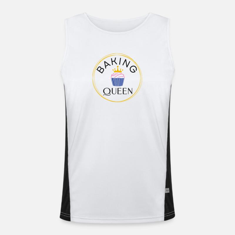 Baking Queen customizable Men's Functional Contrast Tank Top 