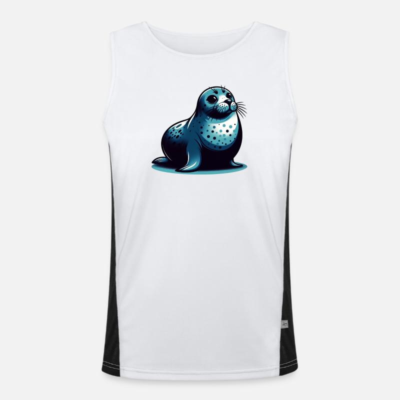 Siegel Funktionelles Kontrast-Tank Top für Männer 