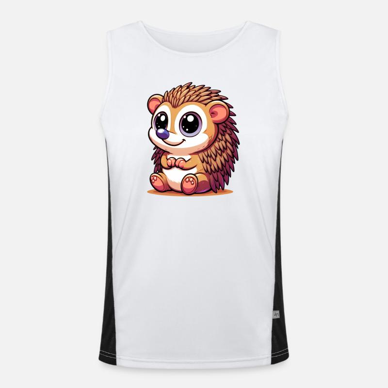 Igel Funktionelles Kontrast-Tank Top für Männer 