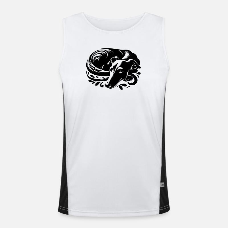 Galgo Funktionelles Kontrast-Tank Top für Männer 