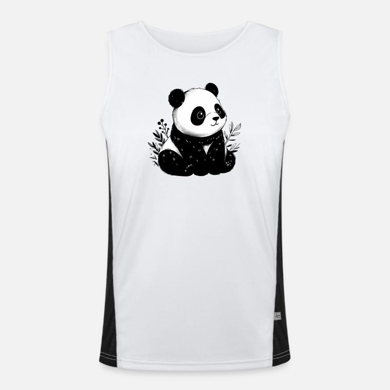 Panda Débardeur respirant contrasté Homme 