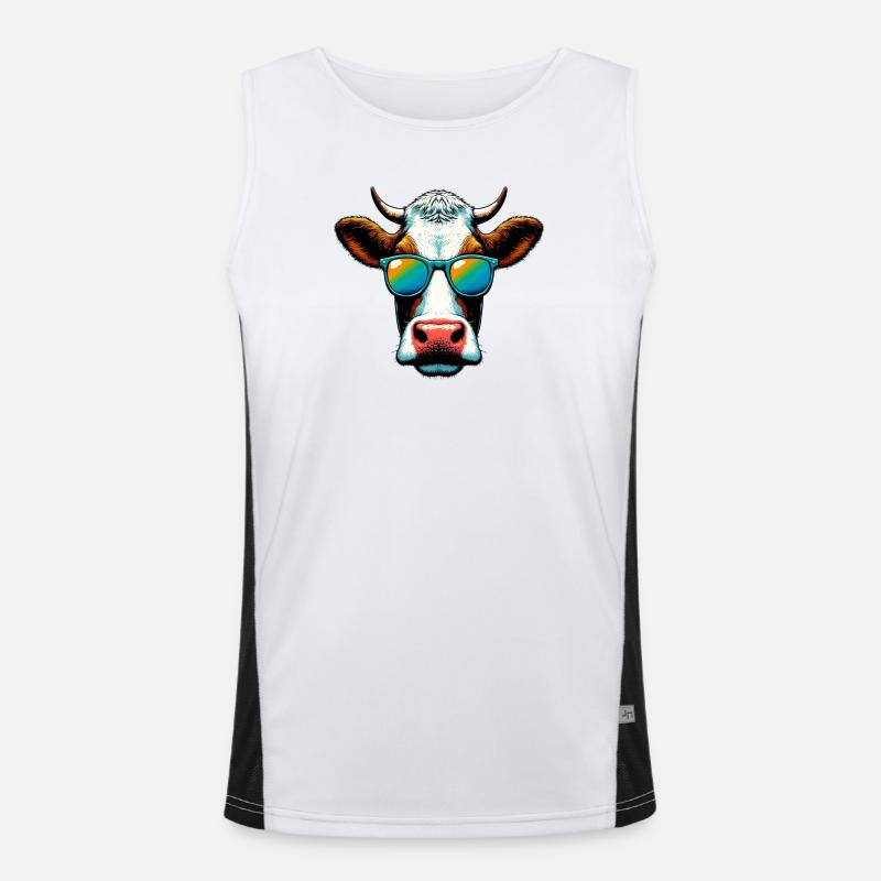 Vache Débardeur respirant contrasté Homme 