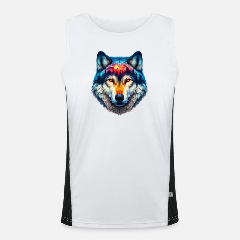Wolf Men's Functional Contrast Tank Top 