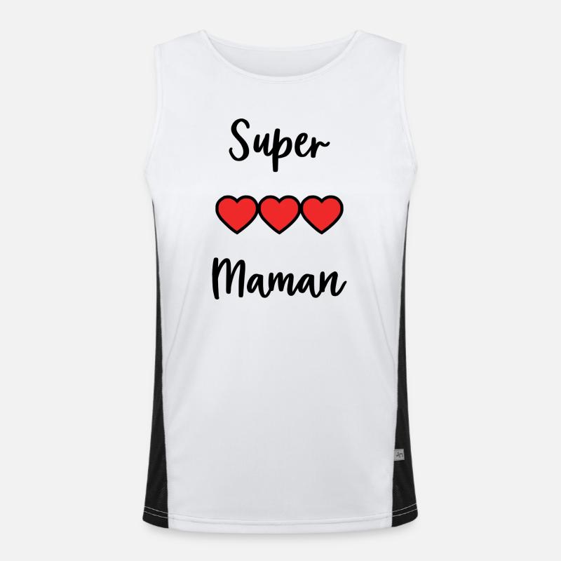MAMA. MUTTERTAG. SCHÖNEN MUTTERTAG Funktionelles Kontrast-Tank Top für Männer 